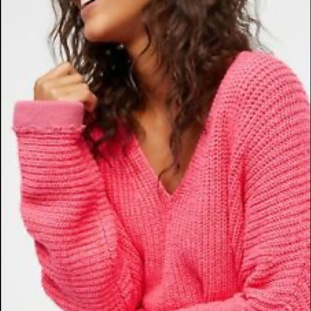 NWT Free People Take Me Over Knit Sweater - Picture 3 of 5